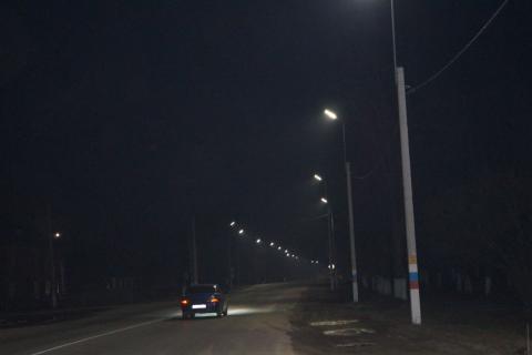 Установка опор и уличного светодиодного освещения в пос. Тума, Клепиковского р-на, Рязанской области