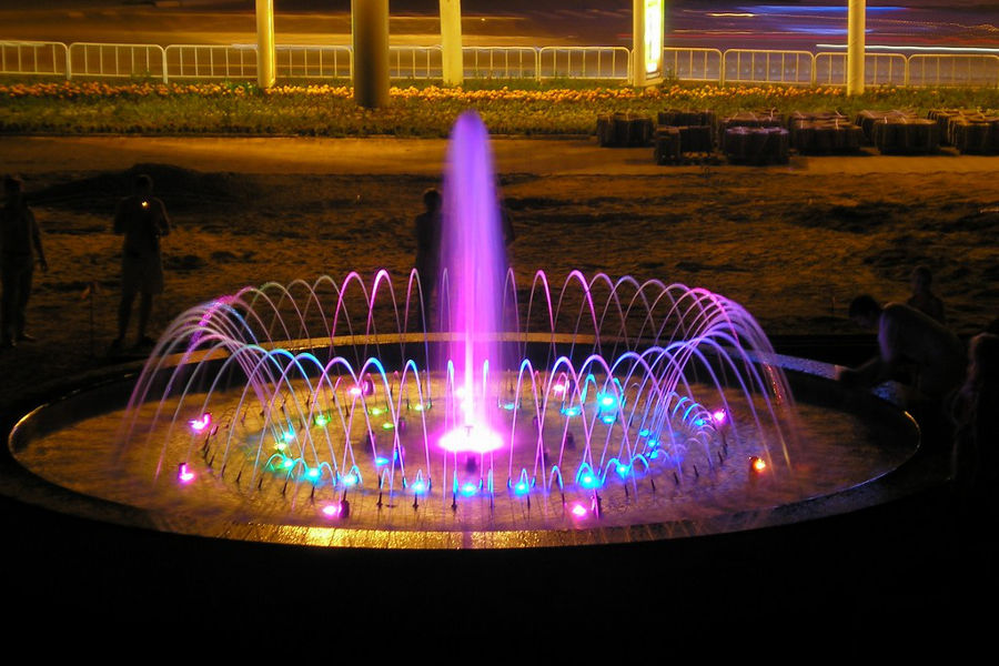 Подсветка фонтанов