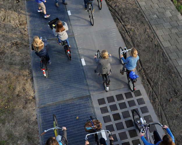 Первая в мире солнечная велодорожка за год сгенерировала 10000 кВт*ч